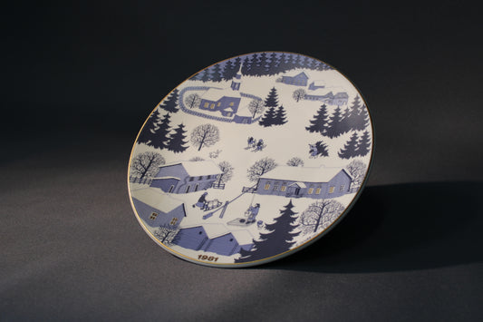 Arabia joululautanen 1981 – Raija Uosikkinen, alkuperäinen laatikko