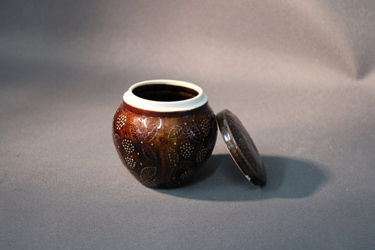 Arabia Chymos hillopurkki – Ulla Procope, ruskea keramiikka