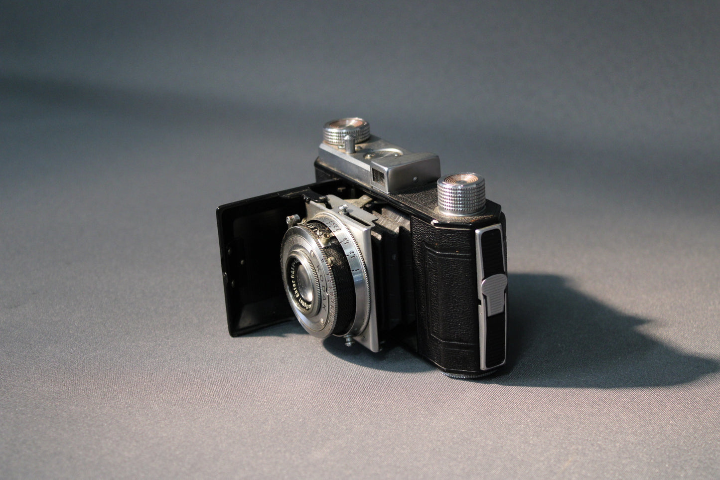 Kodak Retina Ia – vintage 35mm filmikamera, nahkakotelo
