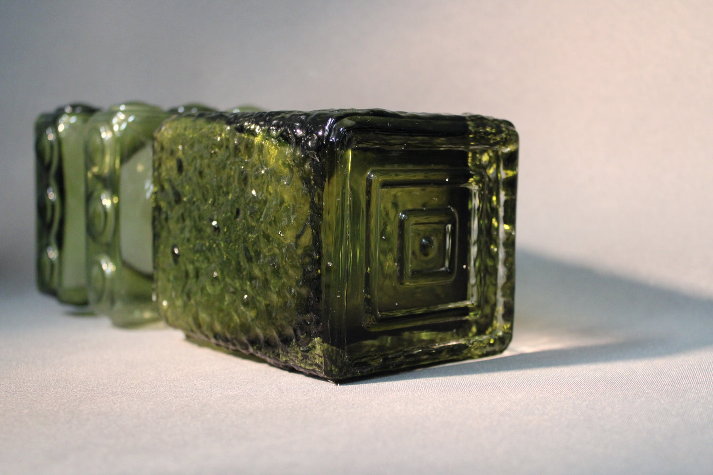 Riihimäen Lasi Kehrä -maljakko – vihreä