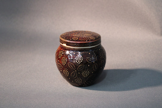 Arabia Chymos hillopurkki – Ulla Procope, ruskea keramiikka