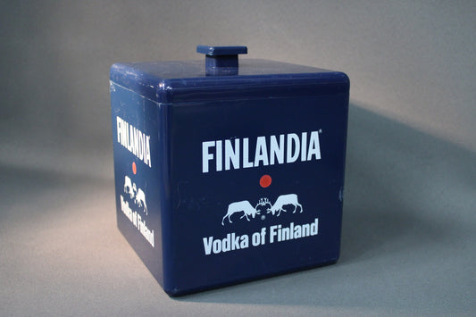 Finlandia Vodka jääpalacooleri, sininen vintage-cooleri, Finnish barware