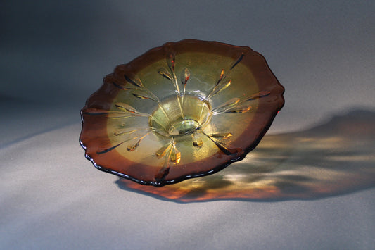 Humppilan lasi Kurjenmiekka-asetti – ruskea-keltainen