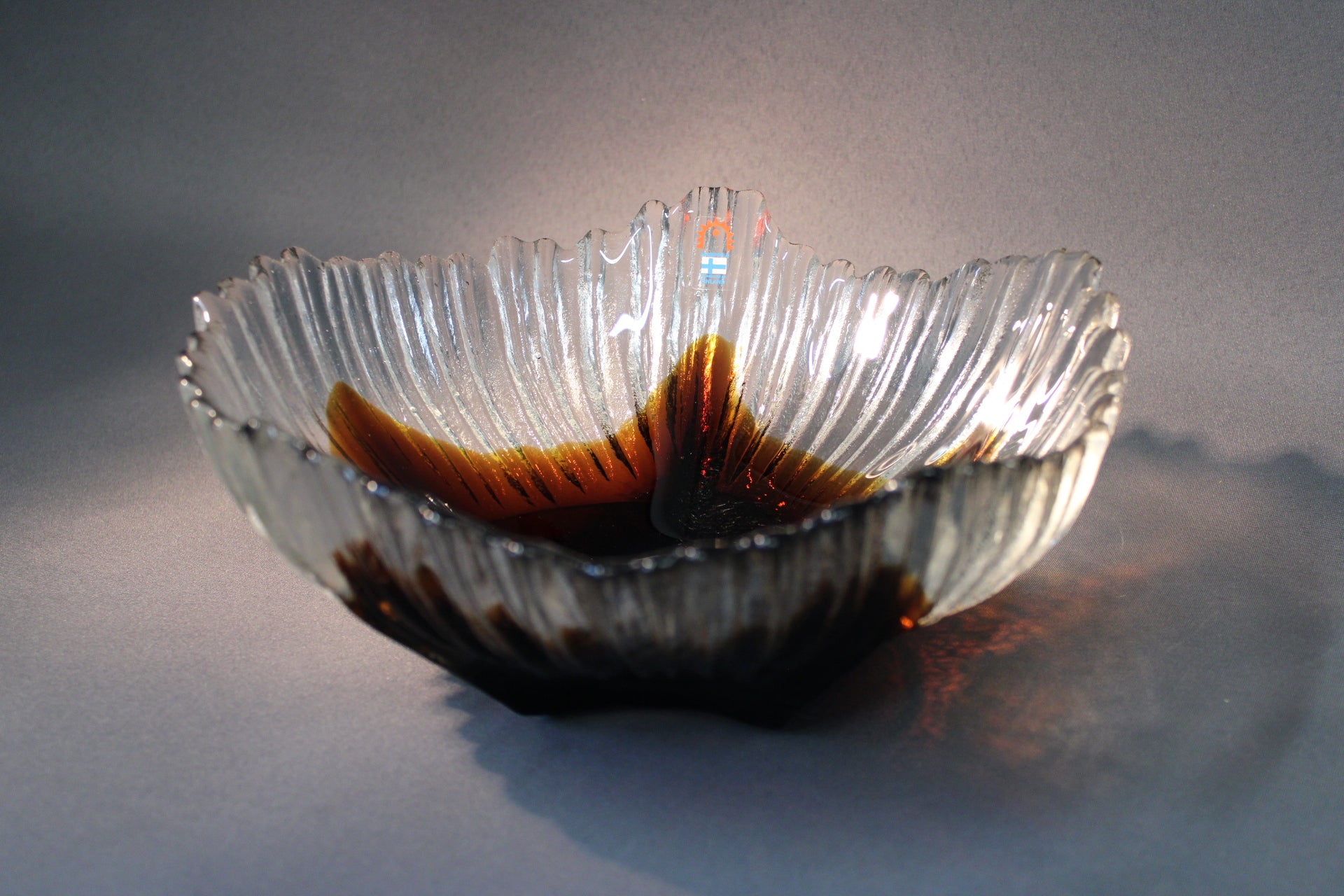 Humppilan Lasi tarjoiluvati, ruskea ja kirkas lasi