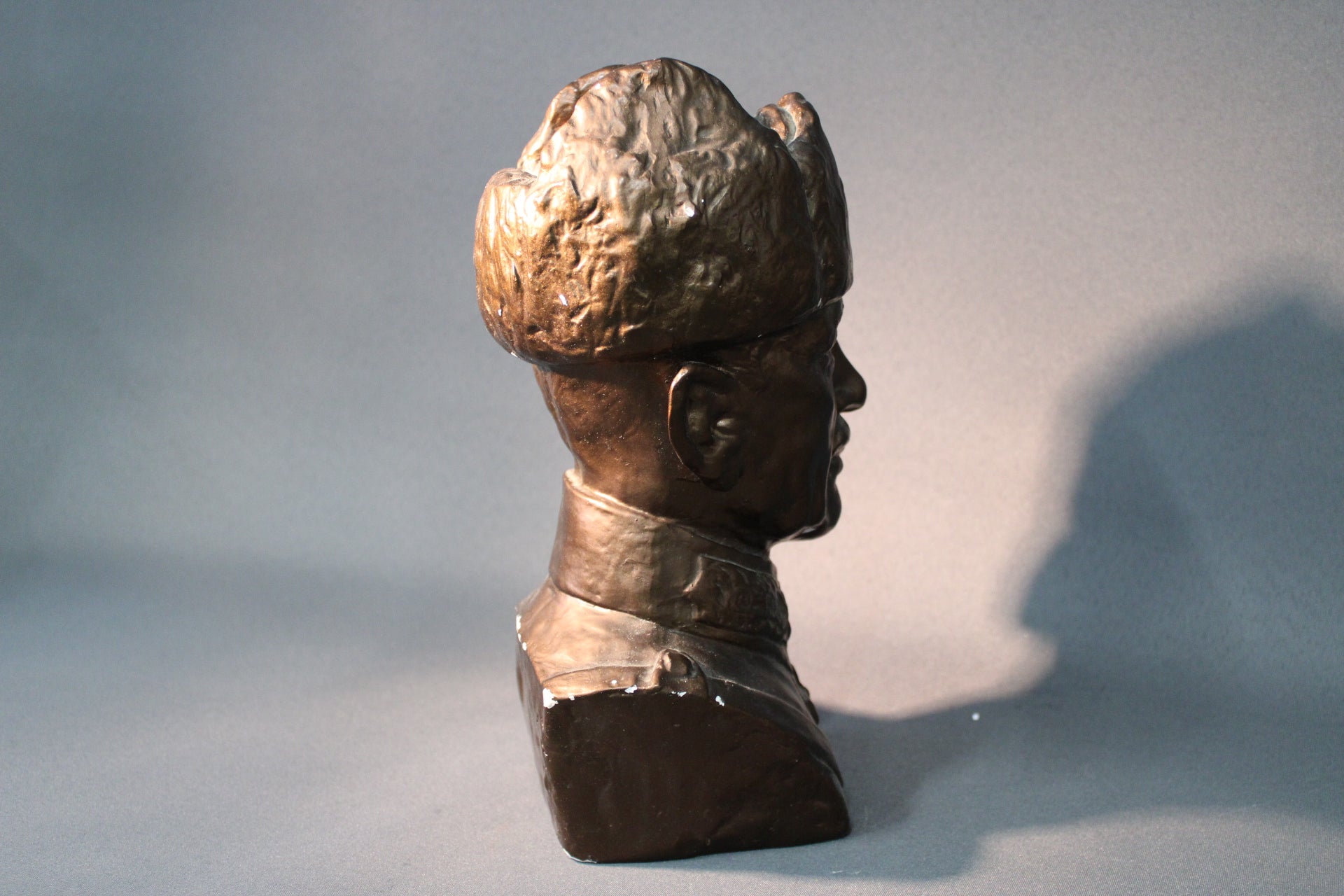 Mannerheim kipsipatsas, Susanna Nykyri, sivukuva profiilista