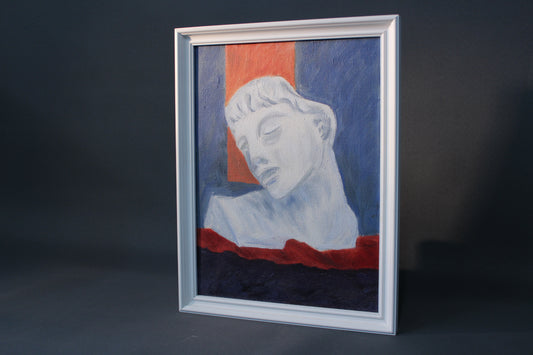 Moderni öljyvärimaalaus – klassinen veistosaihe, signeeraamaton