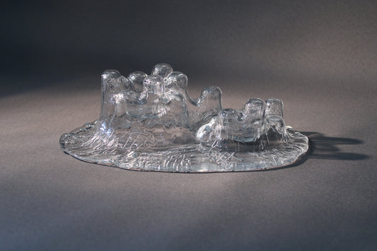 Muurlan Castello tuikkukynttelikkö – kirkas vintage-lasi