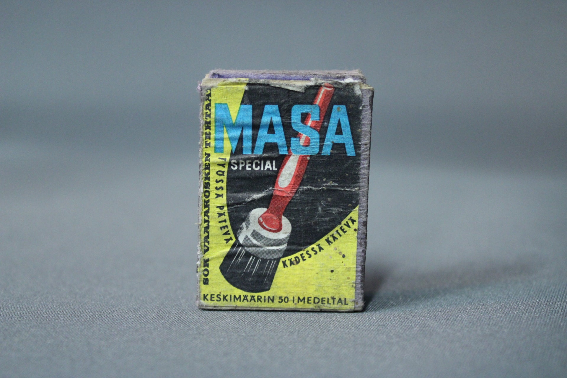 Masa Special tulitikkurasia, retro mainos