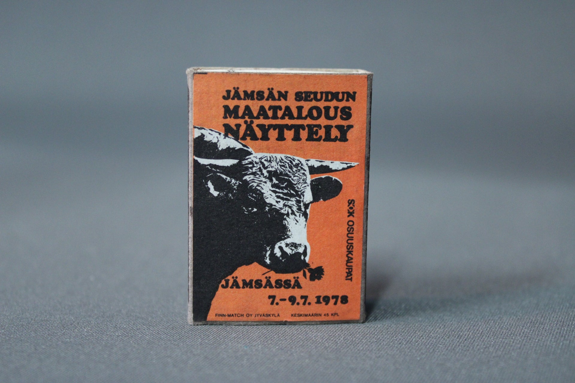 Jämsän seudun maatalousnäyttely 1978 tulitikkurasia