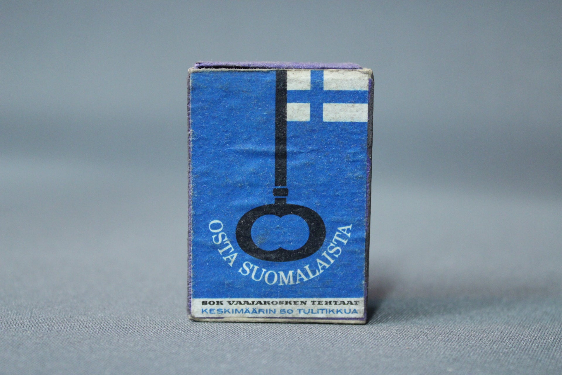 Osta Suomalaista tulitikkurasia, sinivalkoinen avain