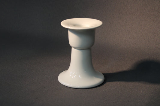 Arabia Arctica kynttilänjalka, valkoinen posliini, Inkeri Leivo