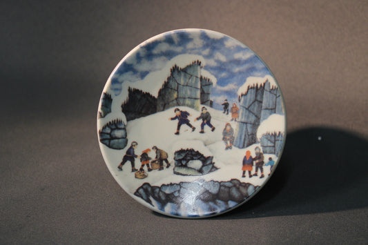 Arabia seinälautanen Suomalaiset Jäämeren rannalla, Andreas Alariesto, 1980, etukuva