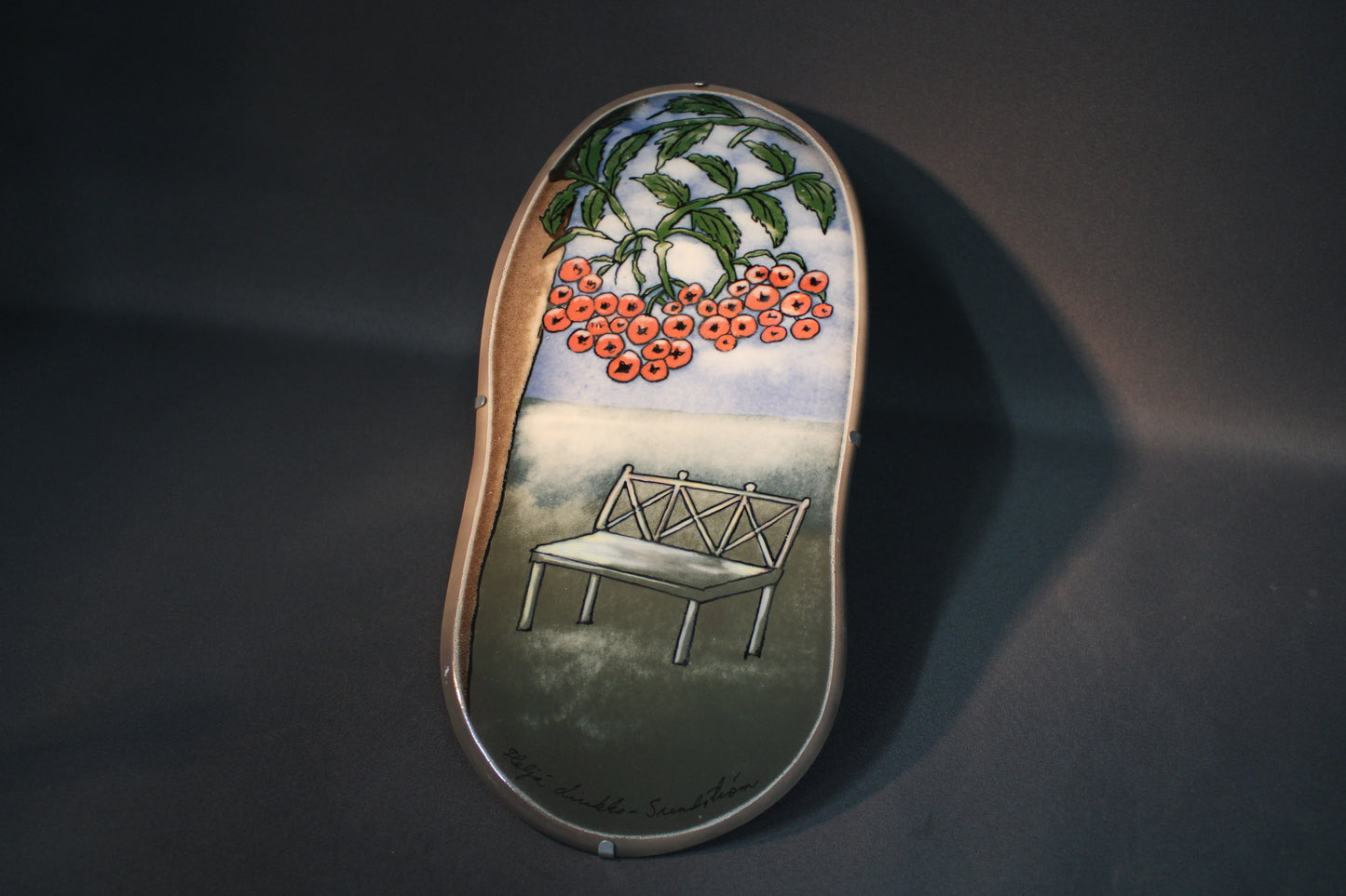 Arabia seinälaatta Talvi tulee, Heljä Liukko-Sundström