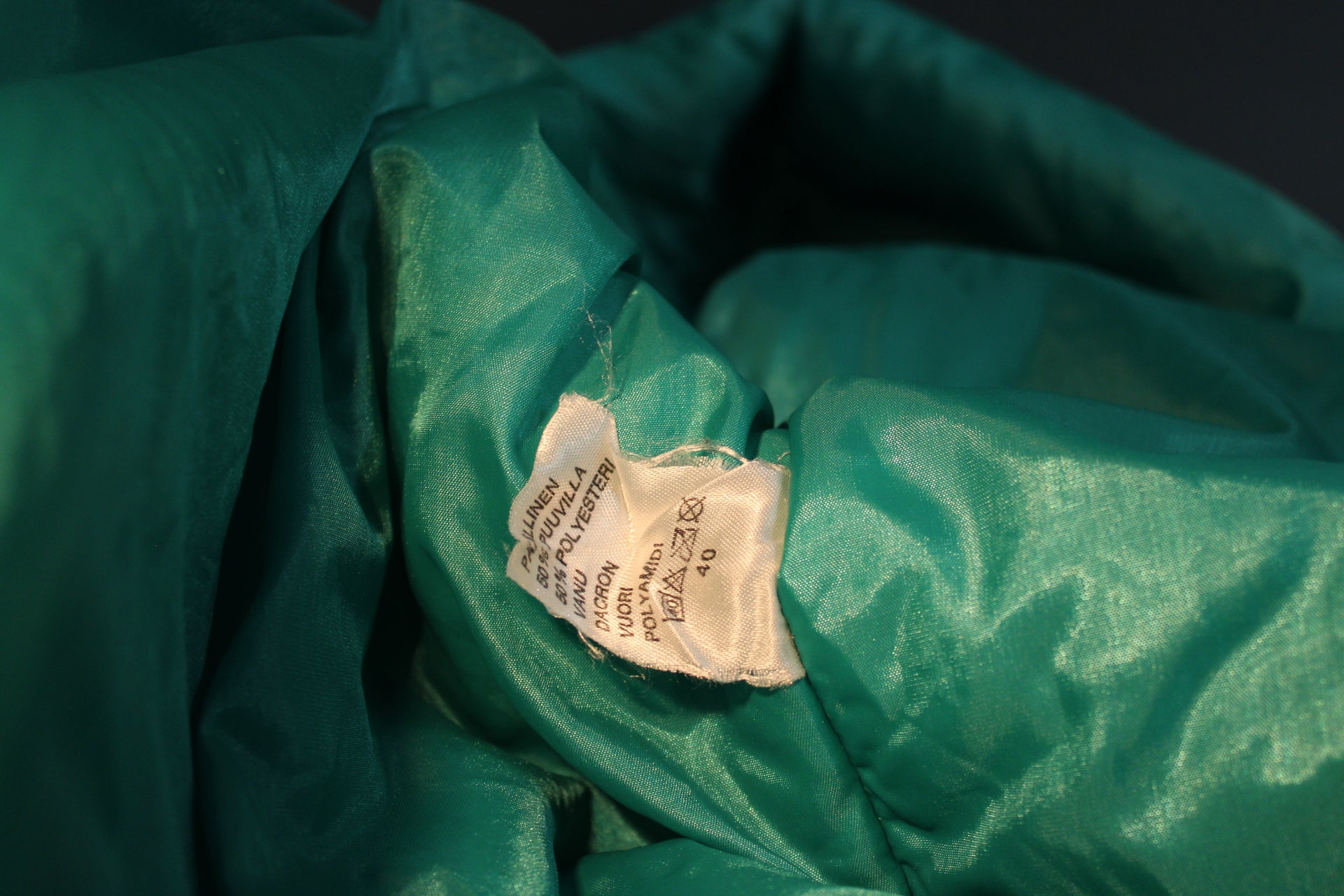 Brooks talvitakin taskuyksityiskohta ja logo, vintage urheilutakki Kesport