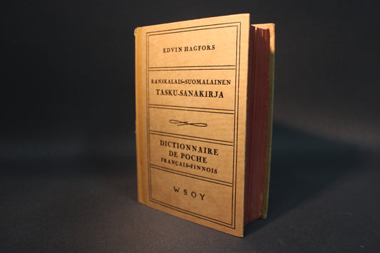 Edwin Hagforsin ranskalais-suomalainen tasku-sanakirja, WSOY 1945, ruskea kansi