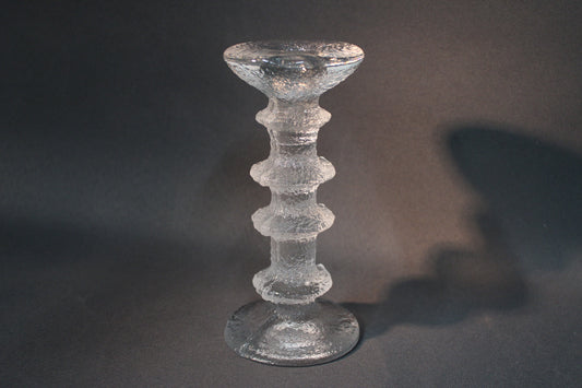 Festivo kynttilänjalka neljäsolmuinen, kirkas lasi,