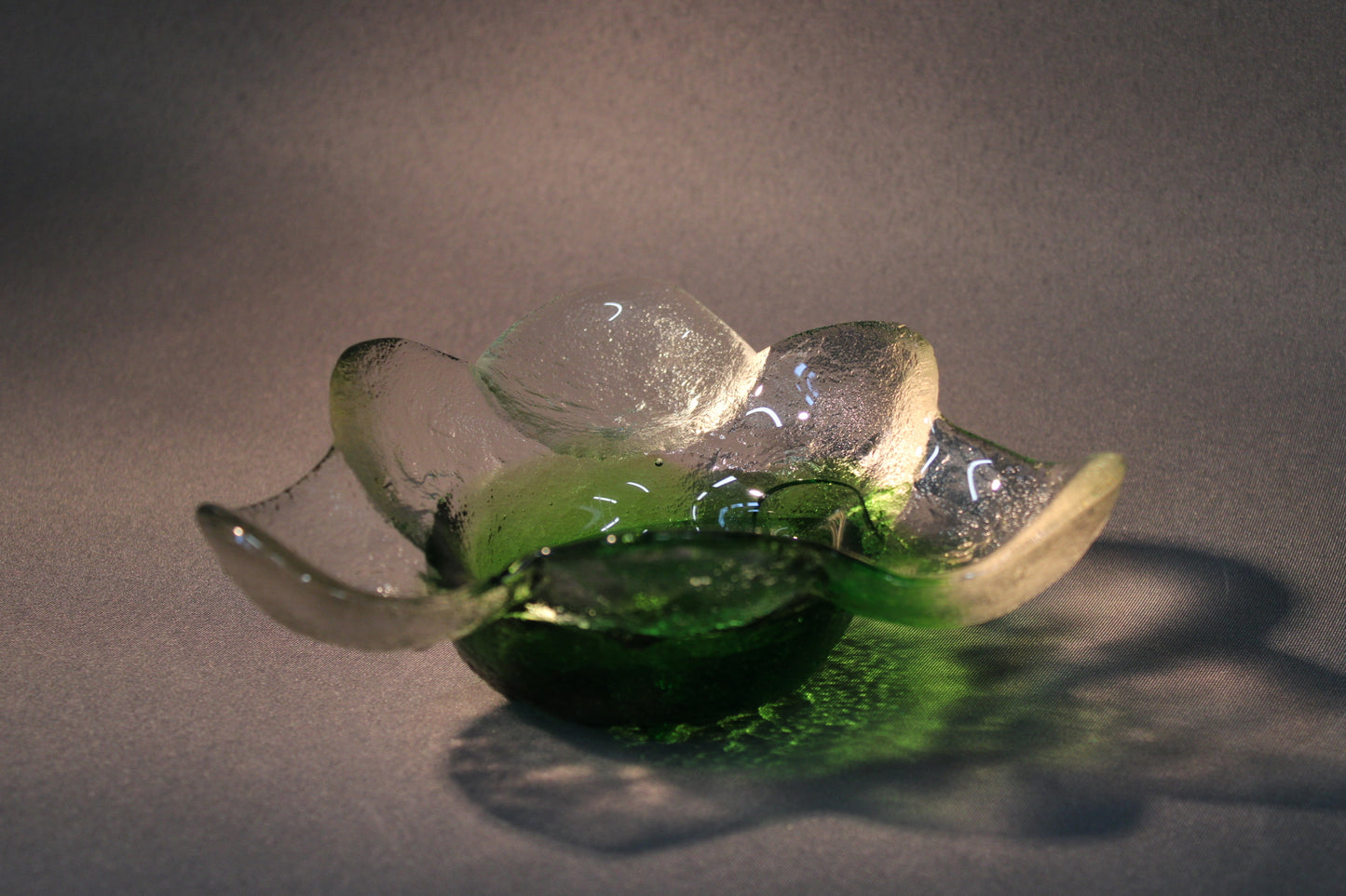 Humppilan Lasi Kivi-Set kulho, vihreä lasi, Pertti Santalahti