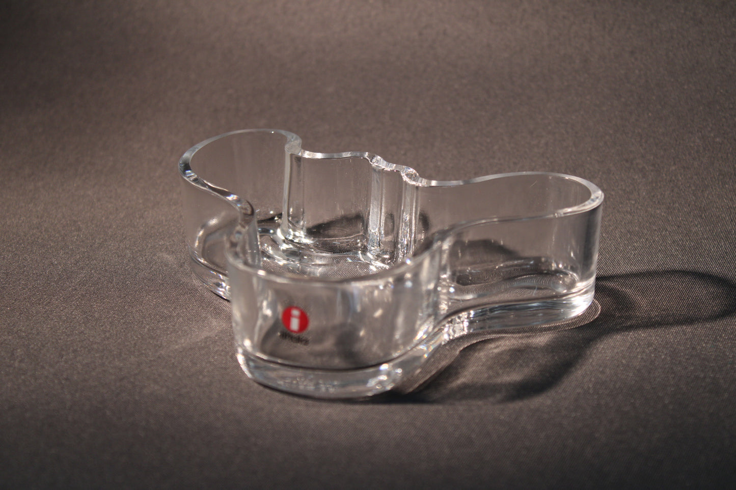 Iittala Aalto-malja, kirkas lasi, 136 mm, Alvar Aalto design, Suomi