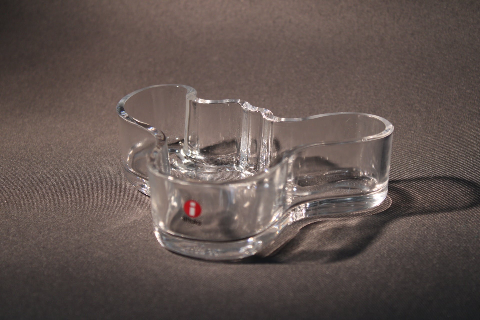 Iittala Aalto-malja, kirkas lasi, 136 mm, Alvar Aalto design, Suomi