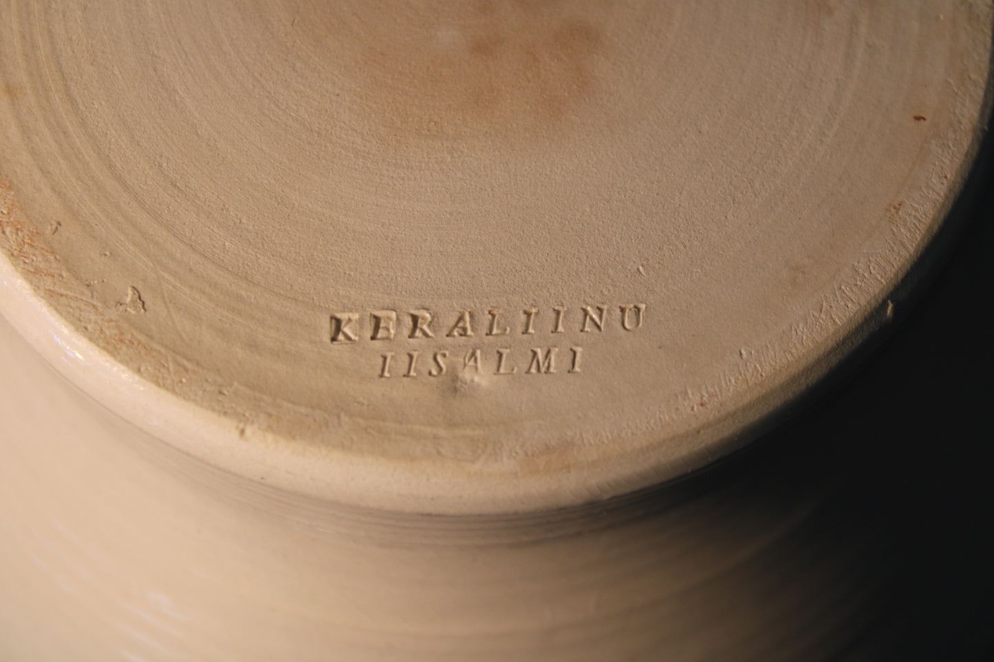 Valkoinen KeraLiinu tuikkulyhty, lasitettu keramiikka