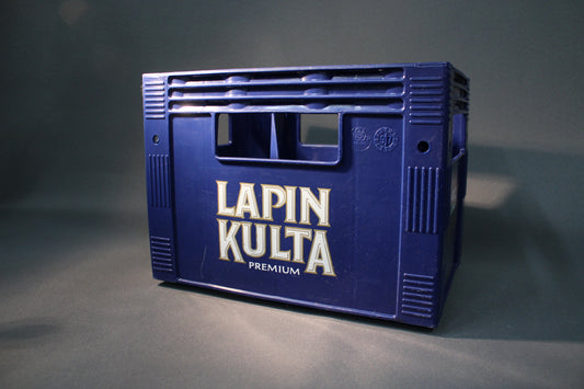 Lapin Kulta vintage olutkori, sininen etukuva