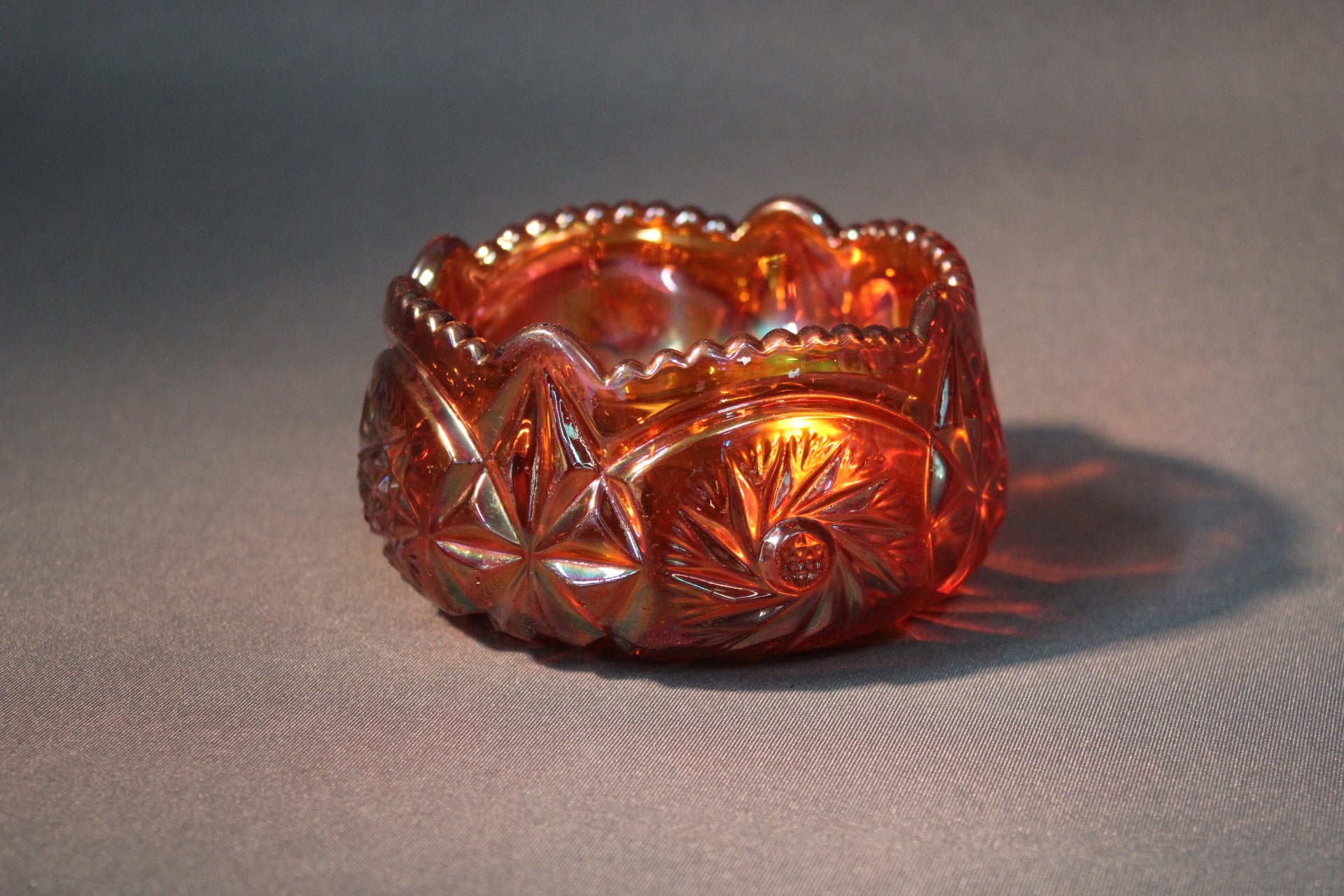 Riihimäen lasi myrkkylasi sokerikko, lysterilasin oranssi kulho