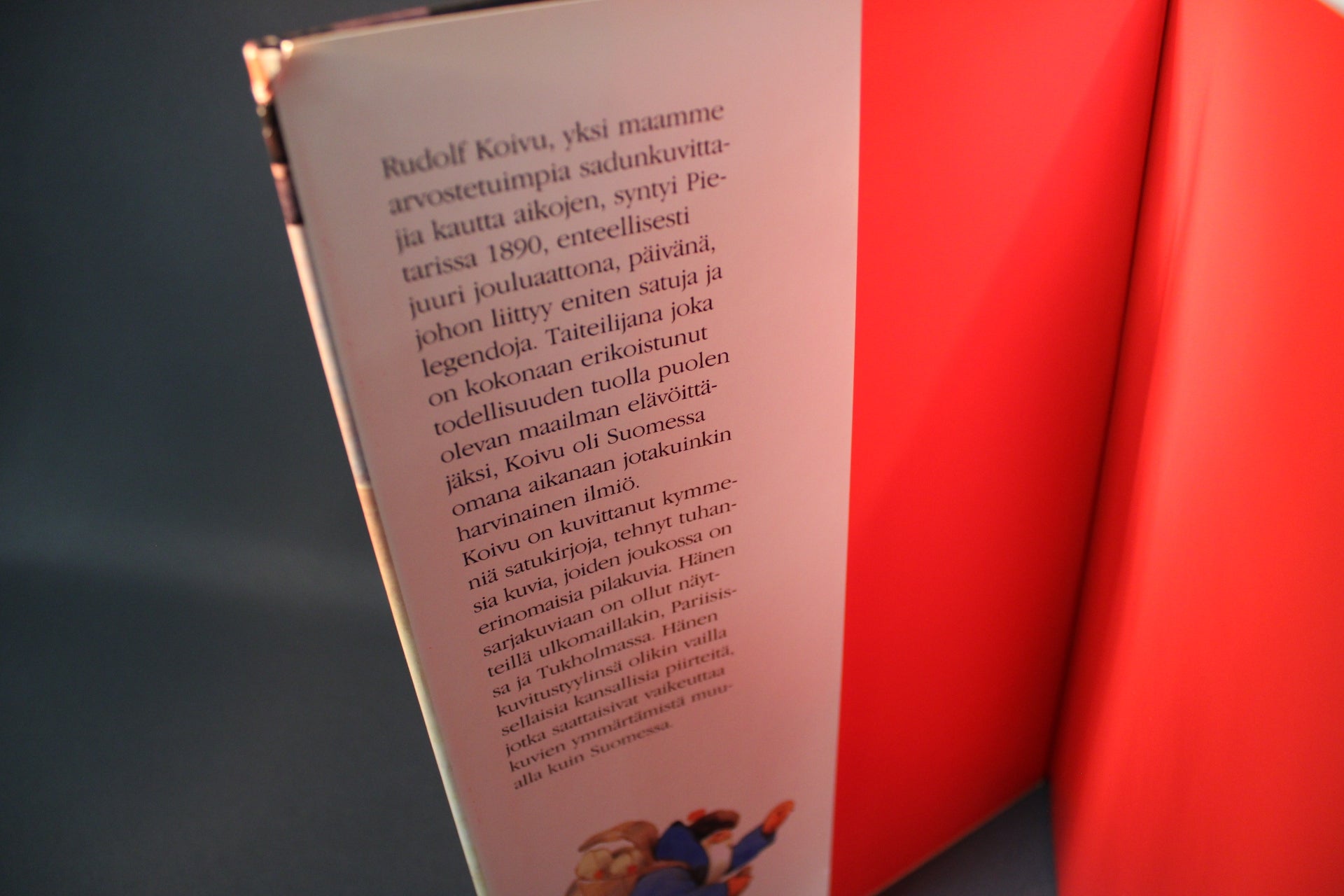 Rudolf Koivun joulukirja, kuvitettu sisäsivu ja teksti