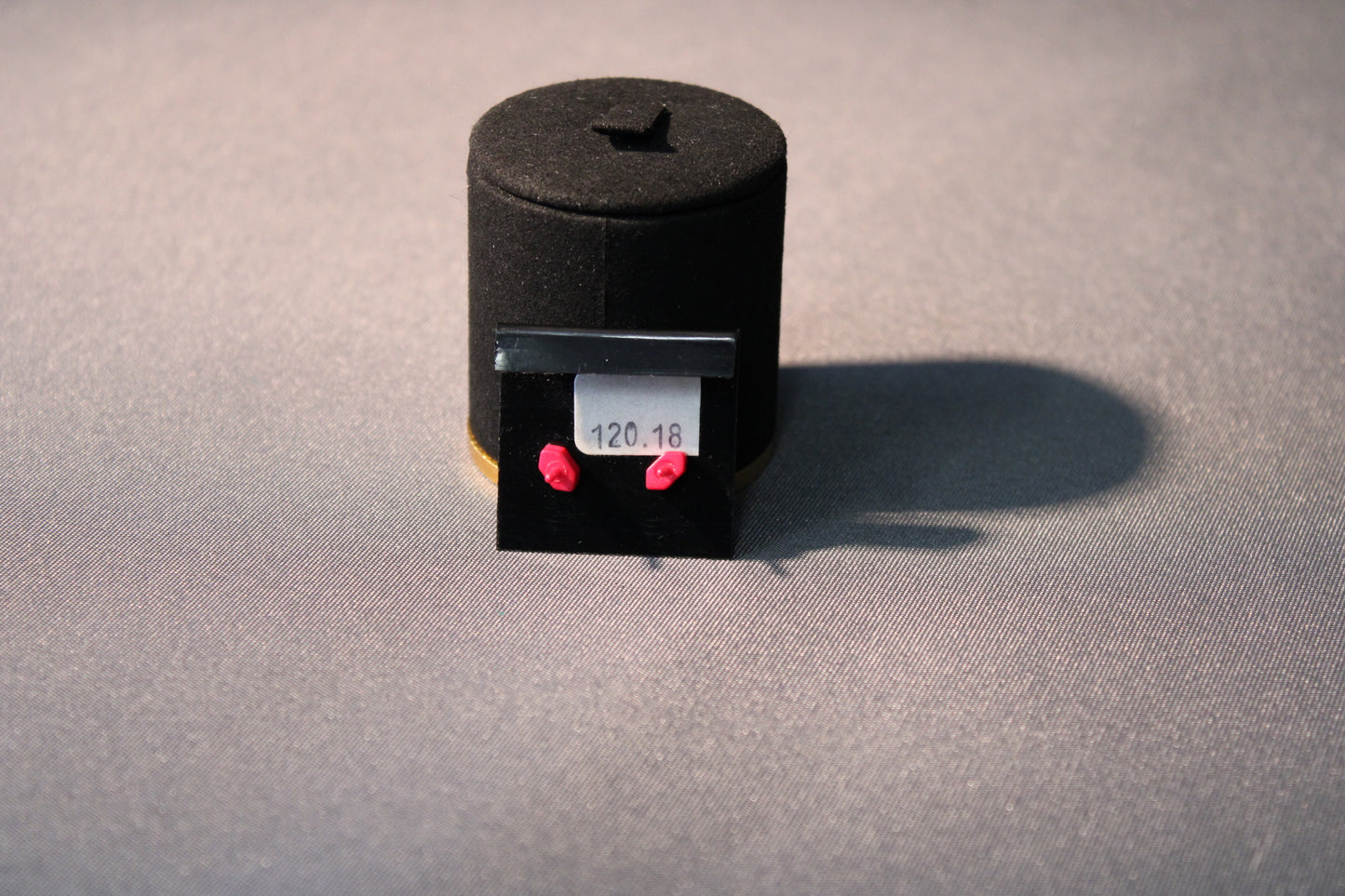 Kirkkaan punaiset vintage-nappikorvakorut 13 mm